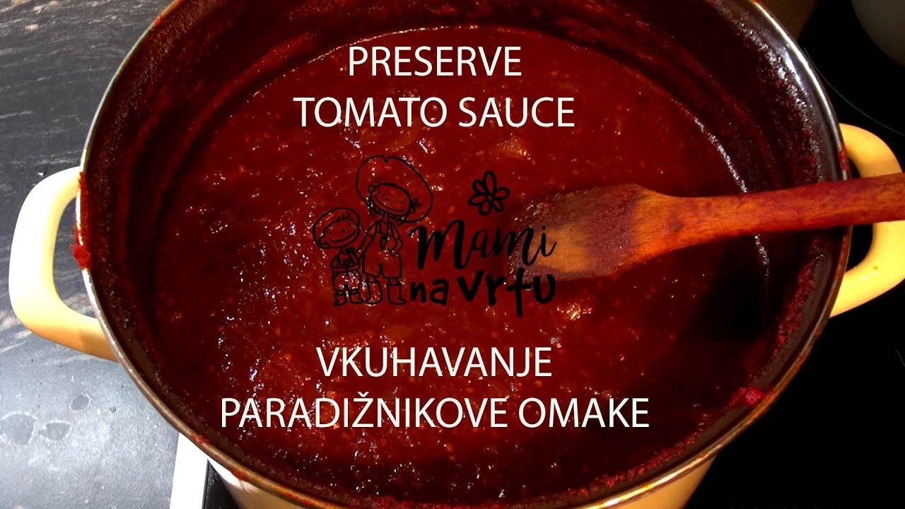 Read more about the article Vkuhavanje paradižnikove omake | Preserve tomato sauce